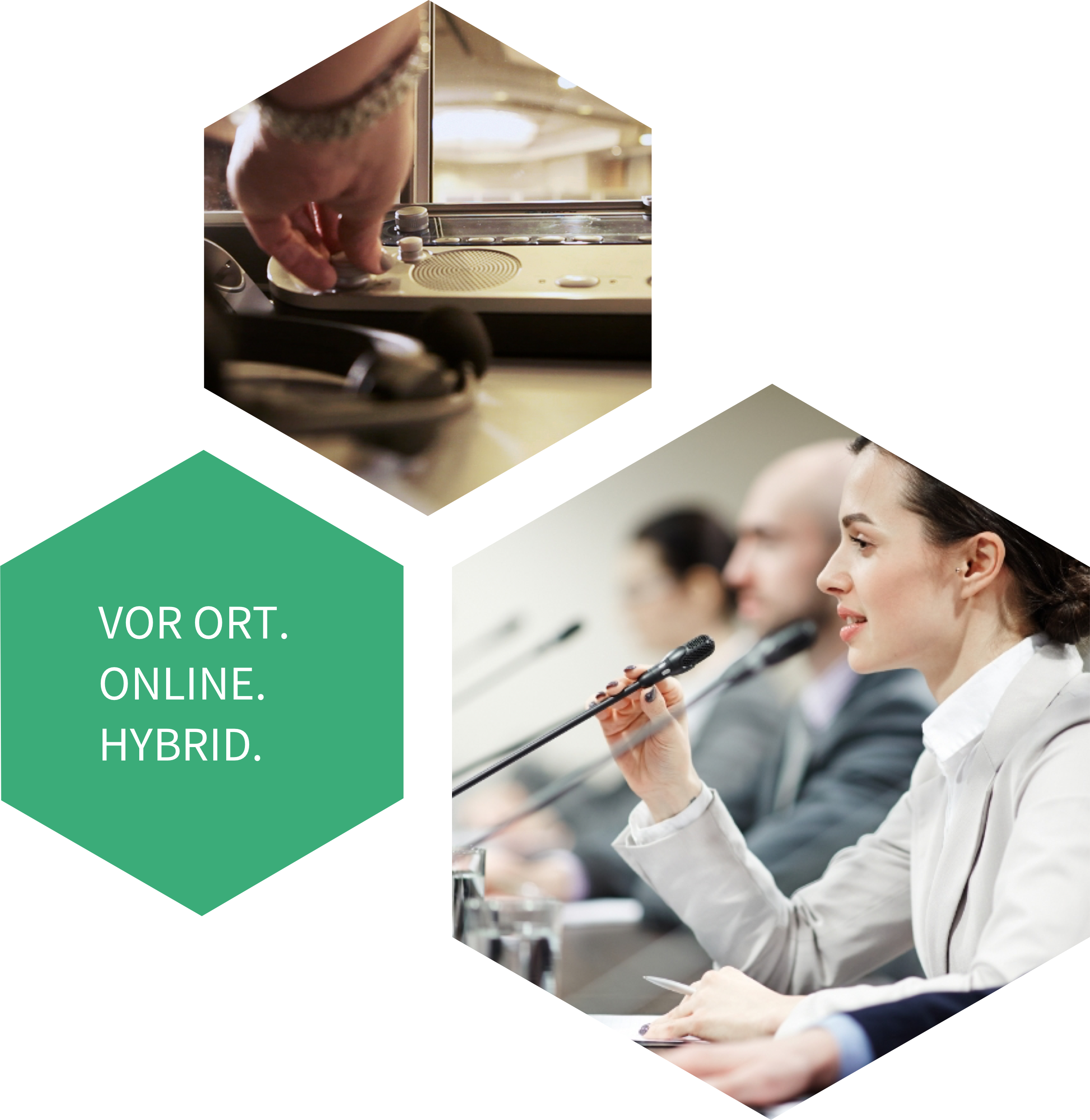 Verschiedene Dolmetschleistungen