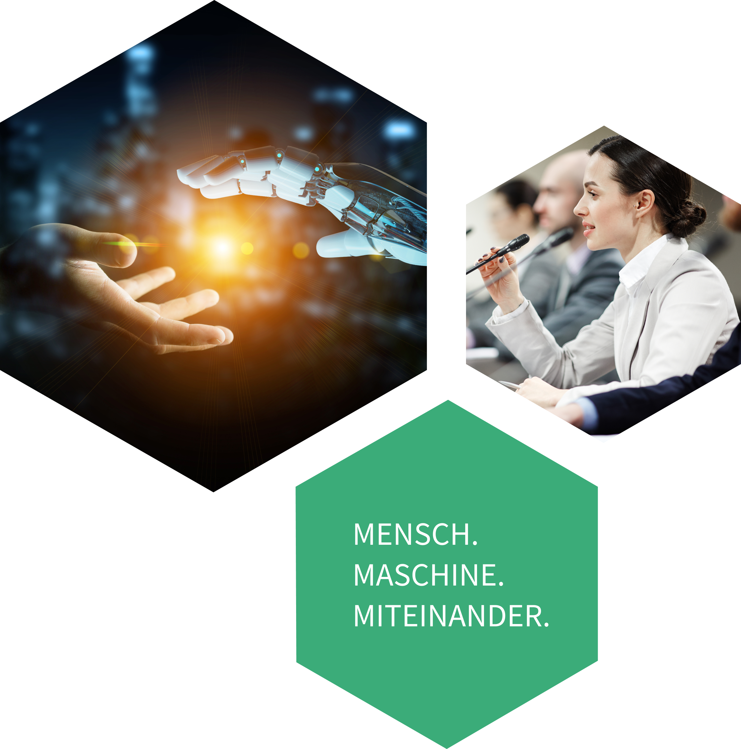 KI Dolmetscher. KI, Maschine, Miteinander.